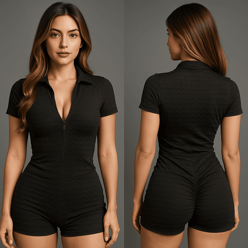 Vestido deportivo para mujer con cremallera