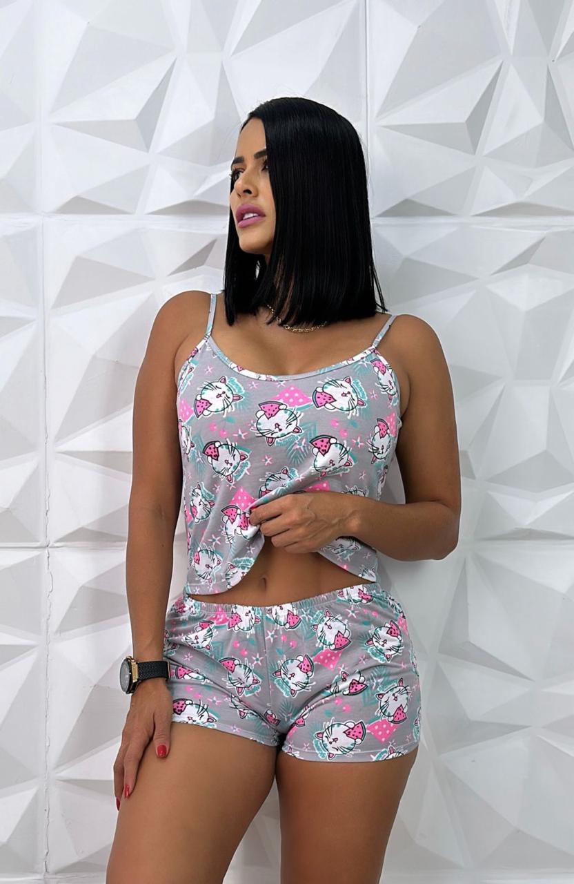 Pijamas de short estampadas 