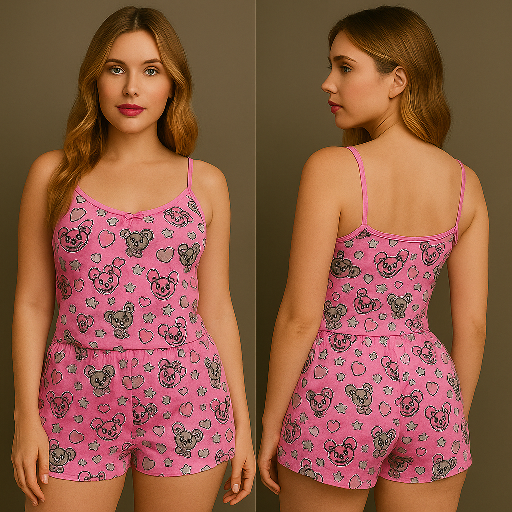 Pijamas de short estampadas 
